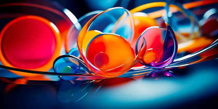 composition with dynamic shapes and bold contrasts.Generative AIの素材