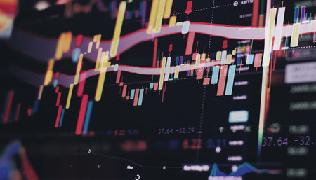 Analyzing investment statistics and indicators on dashboard for trading