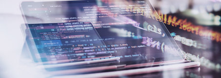 Project managers work new idea. mobile app developer. Innovative startup project. website...