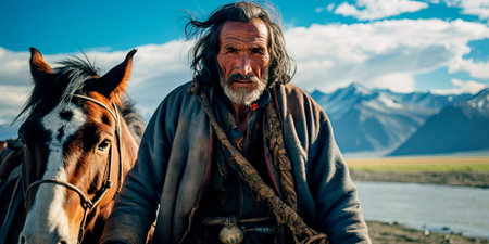 Focus on the lives of nomadic travelers, their unique cultures, and the landscapes they traverseの素材