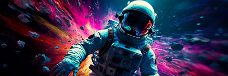 capture the awe-inspiring spirit of astronauts and space scientists exploring the cosmos. Generative AIの素材