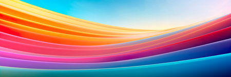 spectrum of colors with a gradient background that beautifully transitions through the colors of the rainbow. Generative AIの素材