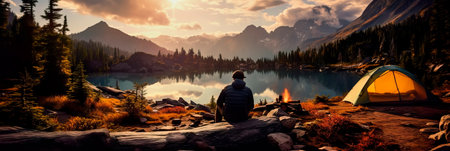 outdoor hobbies, from hiking and camping to rock climbing. Generative AIの素材