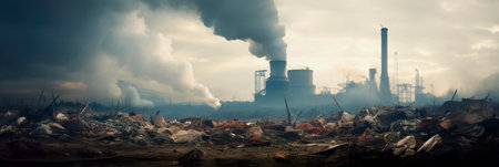 Raise awareness about air, water, and soil pollution, and strategies to combat it. Generative AIの素材