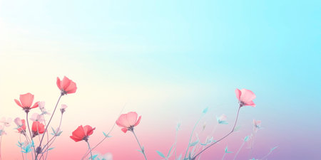 serene gradient background featuring soft pastel colors, producing a dreamlike and peaceful atmosphere. Generative AIの素材
