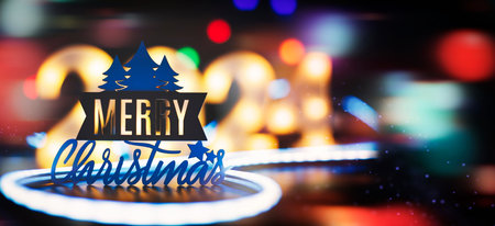 Background to New Year 2024. Beautiful Panoramic web banner