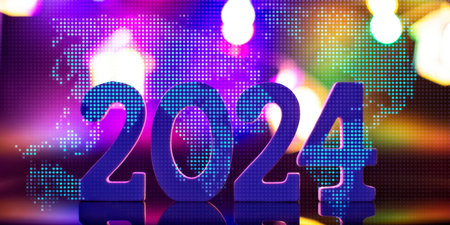 holiday web banner Happy New Year 2024