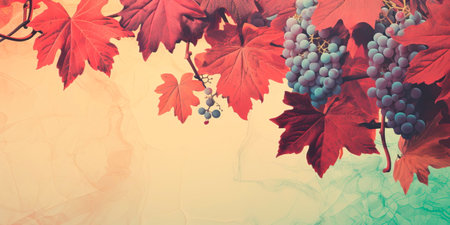 Beautiful vintage Grape background for your ideasの素材
