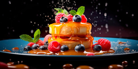 Delicious desserts of various pies and cakesの素材