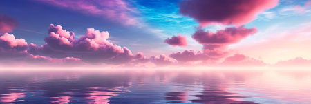 natural landscape purple sky sunset beautiful backgroundの素材