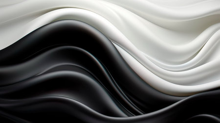 Elegance featuring modern trendy abstract volumetric design in a monochromatic color scheme on a clean background. Generative AIの素材