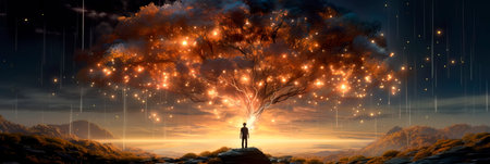 Gratitude Practice the mental preparation involved in cultivating a gratitude practice for a positive mindset. Generative AIの素材