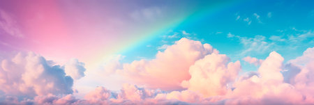 pastel-colored sky, embodying the calming and peaceful atmosphere of a spring day. Generative AIの素材