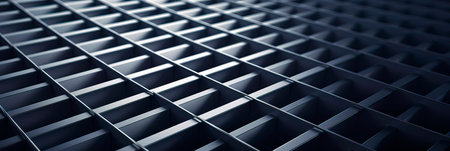 stark metallic background with shadows forming a precise and intricate pattern for a minimalist aesthetic. Generative AIの素材