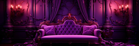 abstract backgrounds with the richness of royal purple velvet, exuding regal luxury. Generative AIの素材