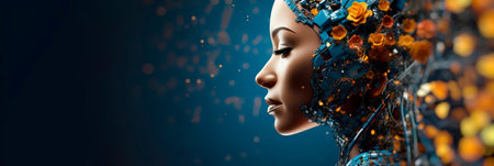 artificial intelligence automating business processes, showcasing efficiency and innovation in the technology sector.Generative AIの素材