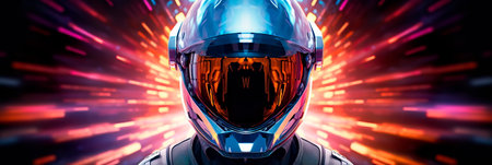 programmer in a space-age suit, symbolizing the future of coding in space technology. Generative AIの素材