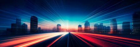 dynamic and abstract long exposure effect.の素材