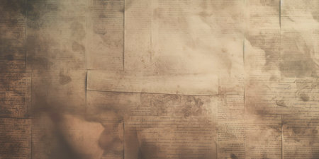 faded wallpaper, aged newsprint texture as backgroundの素材