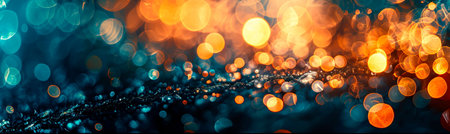 abstract background with a blend of warm and cool tones, incorporating bokeh effects to enhance the overall mood. Generative AIの素材