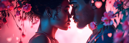 Background on the theme of Saint Valentine, loveの素材