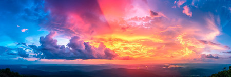 Colorful sky phenomena in the morning and evening.の素材