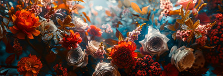 The background features rich colors, intricate patterns and luxurious details. Generative AIの素材