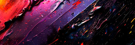 abstract texture of black painting, emphasizing the raw emotions conveyed through brushstrokes and palette knife marks. Generative AIの素材