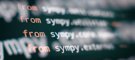 Digital technology, software development. Computer script functionの写真素材