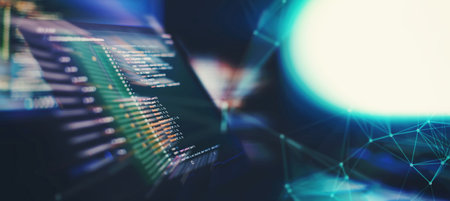 Coding background business data analytics programming online,
