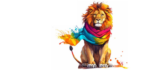 Generative Ai On a white backgroundの素材