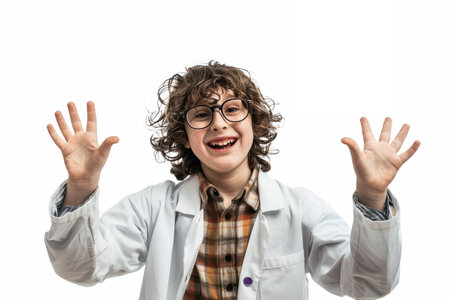 Generative Ai On a white backgroundの素材