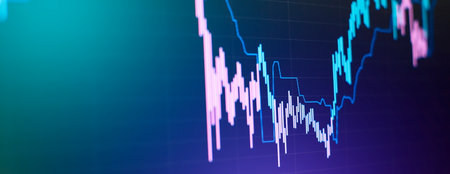 Economy trends background for business idea and all art work design. Abstract finance