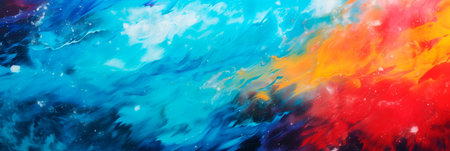 Metallic paint splashes and textured background with drops and brush strokes. Generative AIの素材