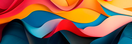 abstract background of shapes and lines, suggesting a harmonious balance between elements. Generative AIの素材