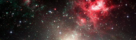 Space background. Collage on space, science.