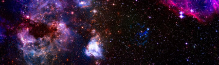 Space background. Collage on space, science.の写真素材