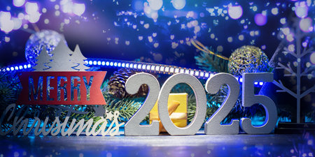 holiday web banner Happy New Year 2025