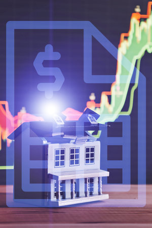 financial analysis in 2025: real estate investment, housing market dynamics, and economicの写真素材