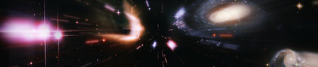 starlight nebula in galaxy at universe Space backgroundの写真素材