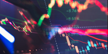 Dynamic market analytics: real-time trading and visualization of financialの写真素材
