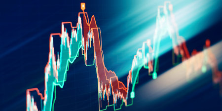 Online trading, Investment, Strategy market plan, and Stock markの写真素材