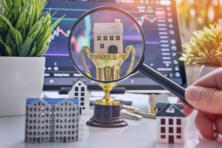 Top Property Investment Highlighted in Real Estate Marketの写真素材