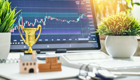 Successful Real Estate Investment and Financial Achievementの写真素材