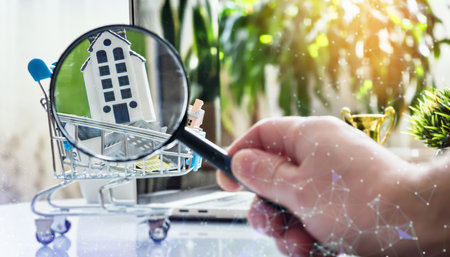 Digital Property Selection and Smart Real Estate Investment:の写真素材