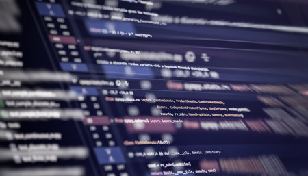 Python code on screen in software development process