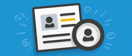 Magnifying Glass on Resume Document for Recruitment .Generative AIの素材