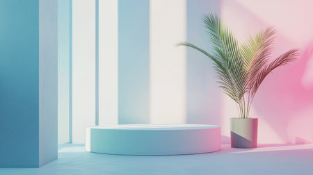 Minimalist gradient design with pastel hues, seamless looping for motion backgrounds. Generative AIの素材