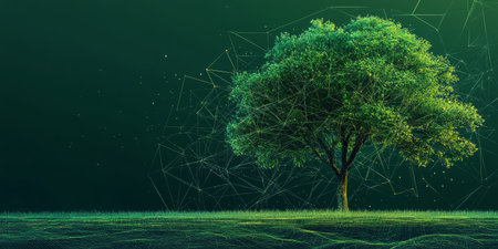 Modern and minimalistic design of wood, geometric lines on a solid background.Generative AIの素材