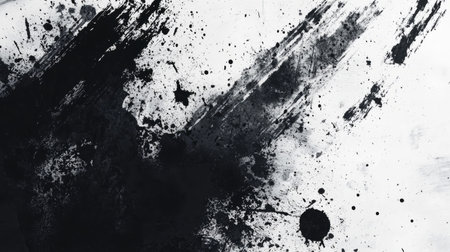 Abstract grunge texture background with distressed ink splatters. Generative AIの素材